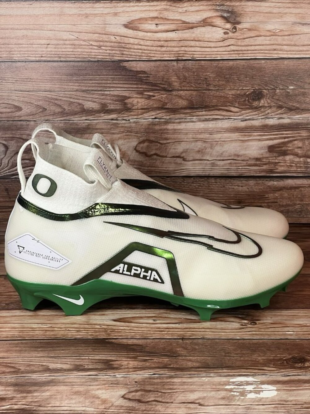 Mens 13.5 Wide Nike Alpha Menace Elite 3 Oregon Ducks Football Cleats DH3352-102